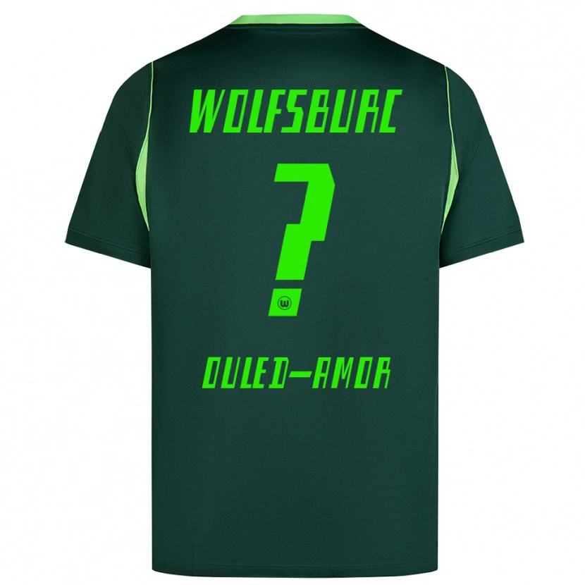 Danxen Dzieci Ghassan Ouled-Amor #0 Ciemnozielony Biały Domowa Koszulka 2026/27 Koszulki Klubowe
