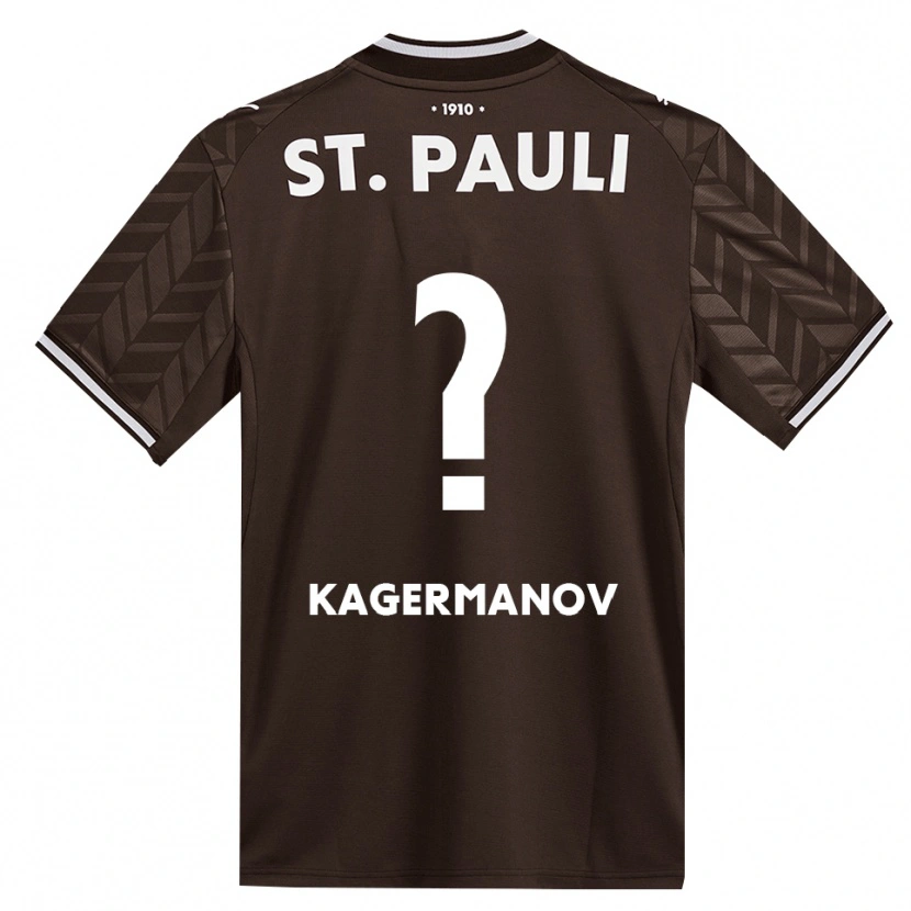 Danxen Dzieci Muslim Kagermanov #0 Kawa Biała Domowa Koszulka 2026/27 Koszulki Klubowe