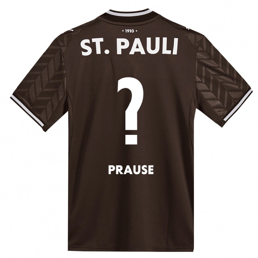 Danxen Dzieci Sebastian Prause #0 Kawa Biała Domowa Koszulka 2026/27 Koszulki Klubowe