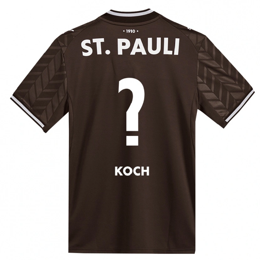 Danxen Dzieci Philip Koch #0 Kawa Biała Domowa Koszulka 2026/27 Koszulki Klubowe