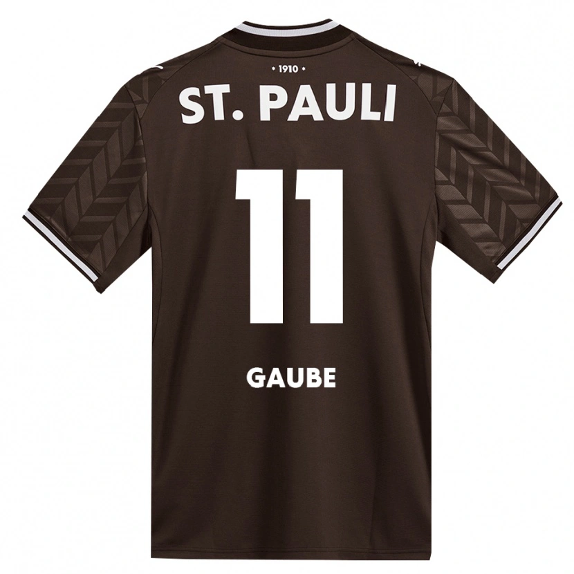 Danxen Dzieci Bastian Gaube #11 Kawa Biała Domowa Koszulka 2026/27 Koszulki Klubowe