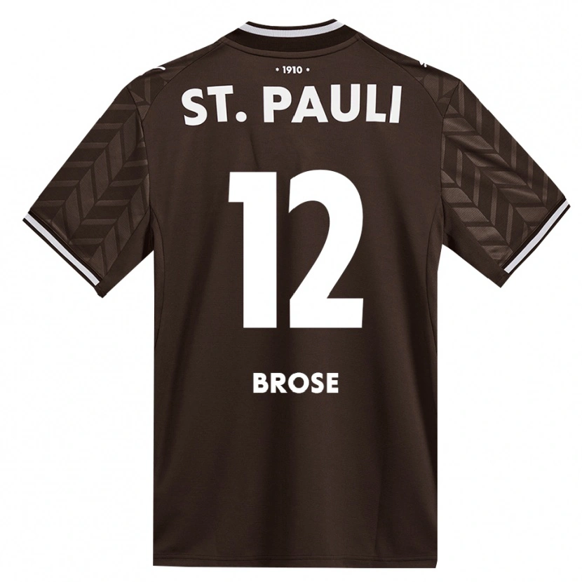 Danxen Dzieci Hannes Brose #12 Kawa Biała Domowa Koszulka 2026/27 Koszulki Klubowe