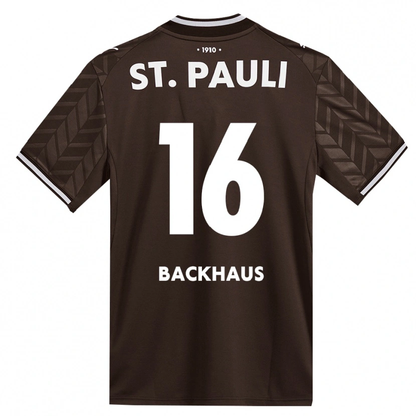 Danxen Dzieci Ols Backhaus #16 Kawa Biała Domowa Koszulka 2026/27 Koszulki Klubowe