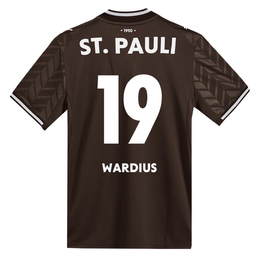 Danxen Dzieci Jack Wardius #19 Kawa Biała Domowa Koszulka 2026/27 Koszulki Klubowe