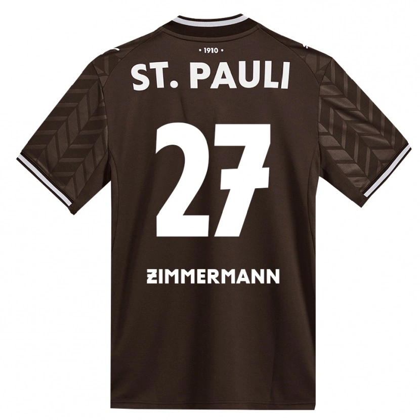 Danxen Dzieci Tara Zimmermann #27 Kawa Biała Domowa Koszulka 2026/27 Koszulki Klubowe