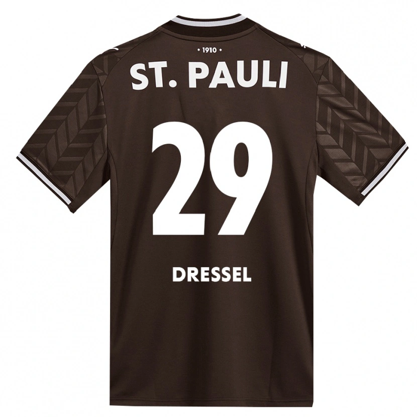 Danxen Dzieci Henry Dressel #29 Kawa Biała Domowa Koszulka 2026/27 Koszulki Klubowe