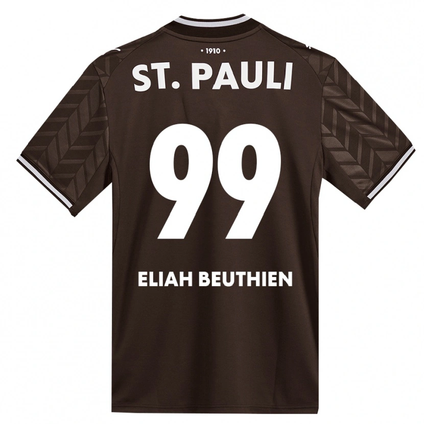 Danxen Dzieci Jaron Eliah Beuthien #99 Kawa Biała Domowa Koszulka 2026/27 Koszulki Klubowe