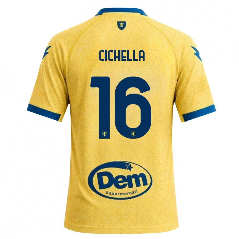 Danxen Dzieci Matteo Cichella #16 Chabrowy Czarny Niebieski Domowa Koszulka 2026/27 Koszulki Klubowe