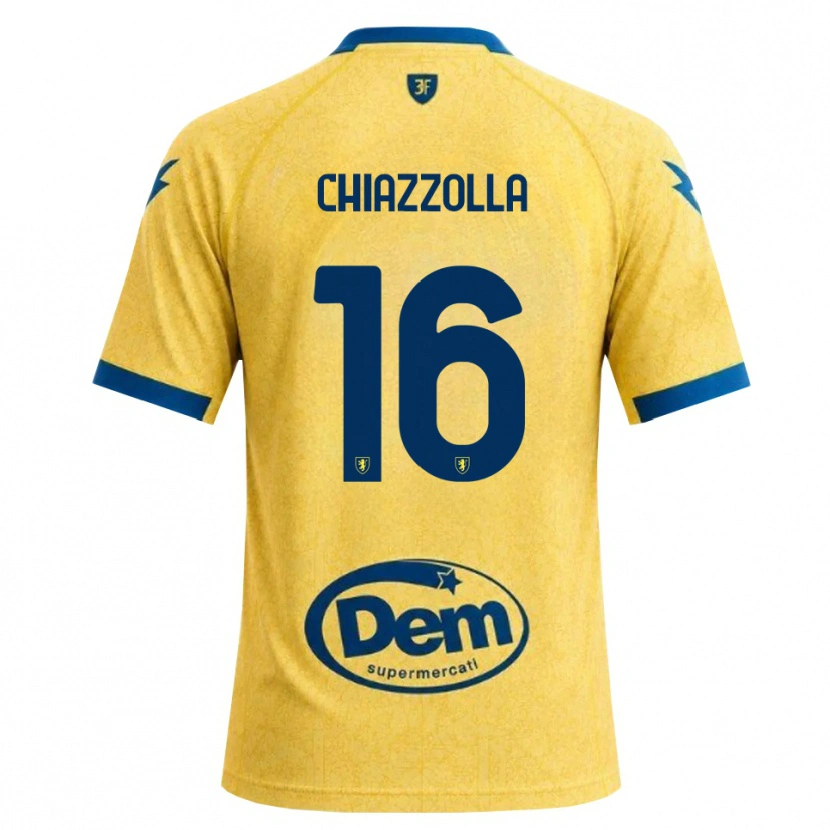 Danxen Dzieci Marco Chiazzolla #16 Chabrowy Czarny Niebieski Domowa Koszulka 2026/27 Koszulki Klubowe