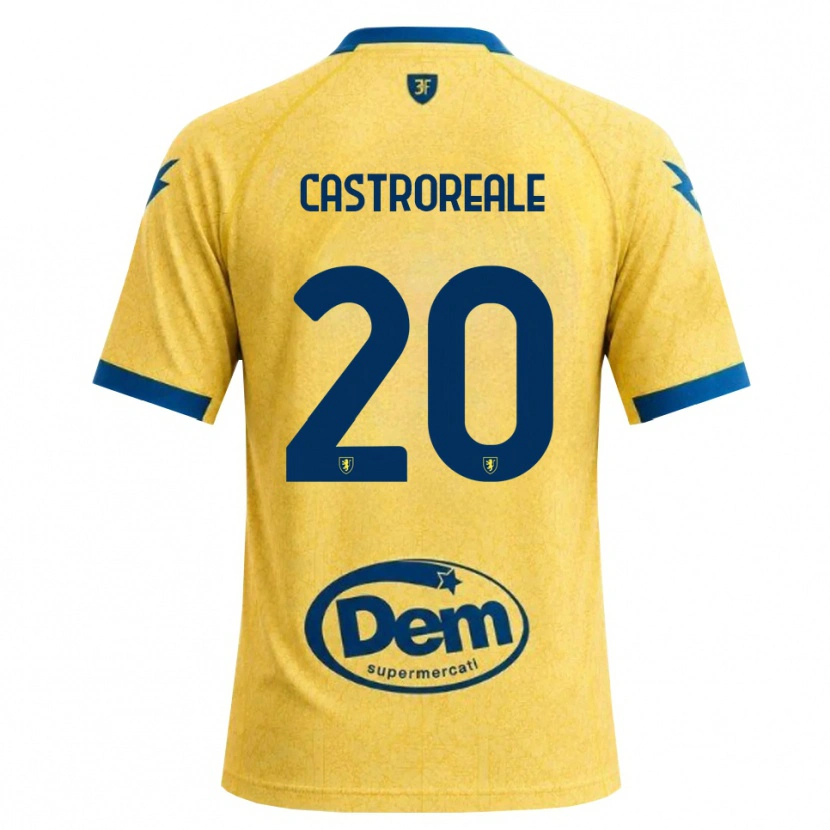 Danxen Dzieci Alessandro Castroreale #20 Chabrowy Czarny Niebieski Domowa Koszulka 2026/27 Koszulki Klubowe