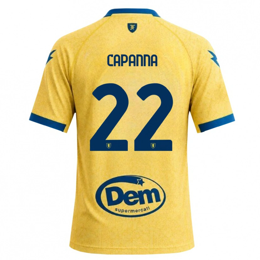 Danxen Dzieci Tommaso Capanna #22 Chabrowy Czarny Niebieski Domowa Koszulka 2026/27 Koszulki Klubowe