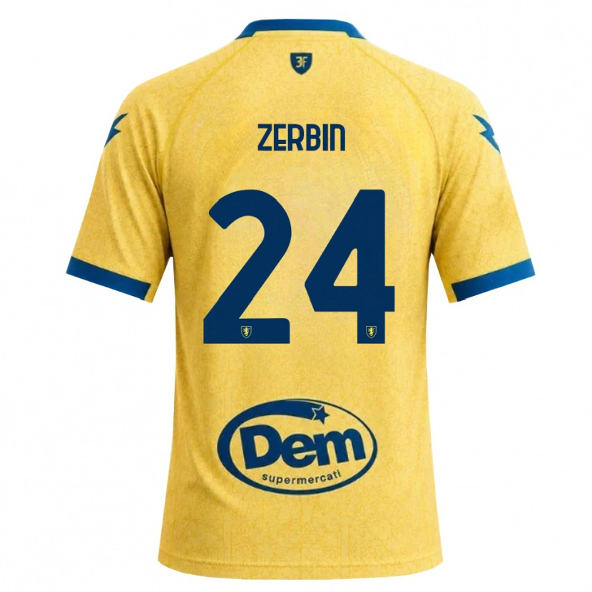 Danxen Dzieci Alessio Zerbin #24 Chabrowy Czarny Niebieski Domowa Koszulka 2026/27 Koszulki Klubowe