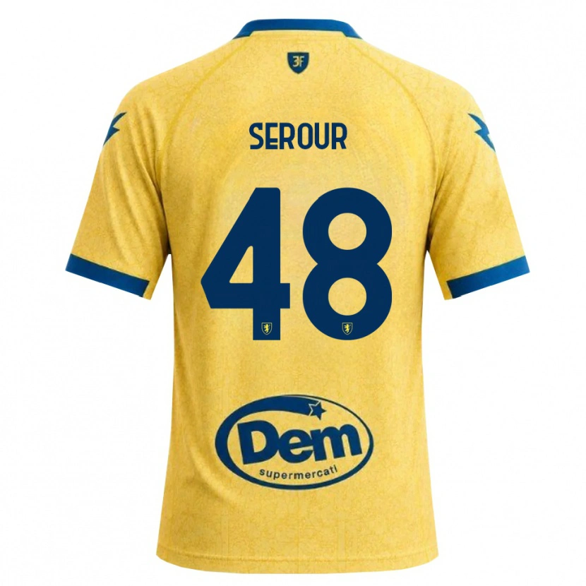 Danxen Dzieci Mohamed Serour #48 Chabrowy Czarny Niebieski Domowa Koszulka 2026/27 Koszulki Klubowe