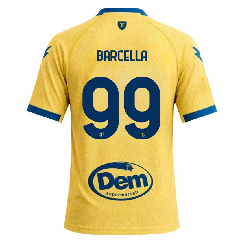 Danxen Dzieci Kevin Barcella #99 Chabrowy Czarny Niebieski Domowa Koszulka 2026/27 Koszulki Klubowe