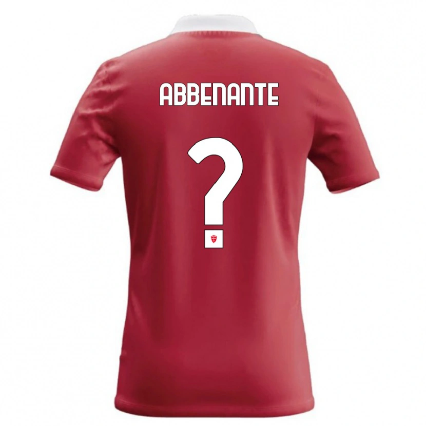 Danxen Dzieci Alessandro Abbenante #0 Czerwony Biały Domowa Koszulka 2026/27 Koszulki Klubowe