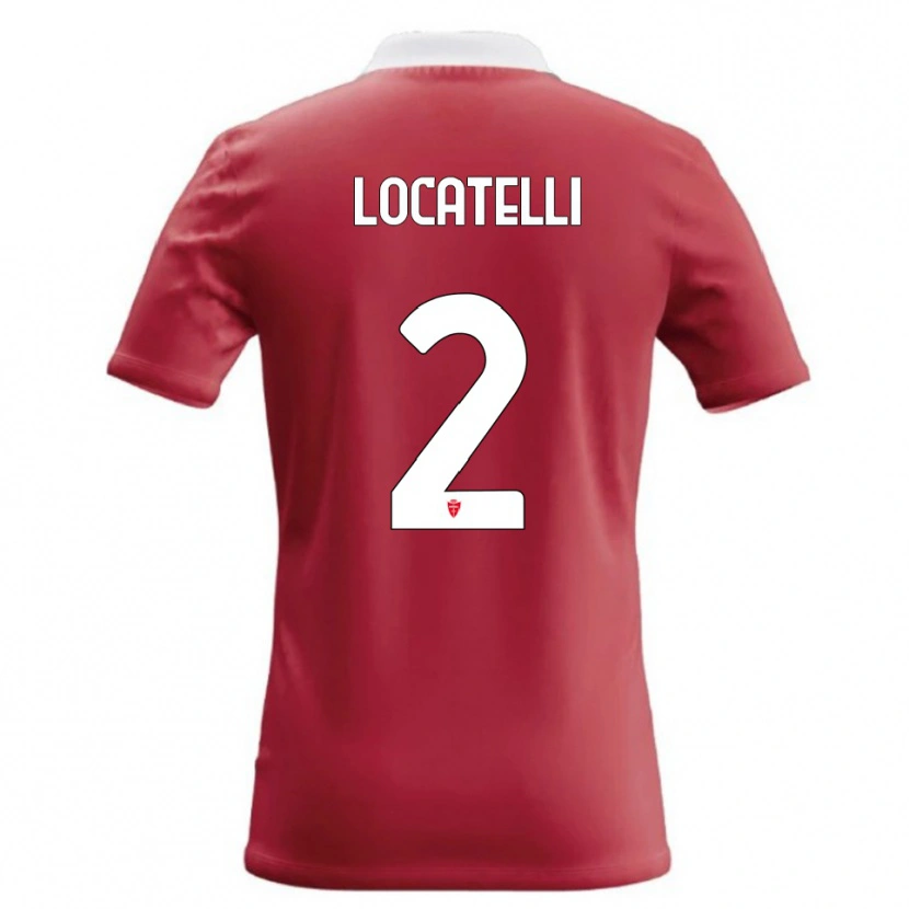 Danxen Dzieci Gabriel Locatelli #2 Czerwony Biały Domowa Koszulka 2026/27 Koszulki Klubowe