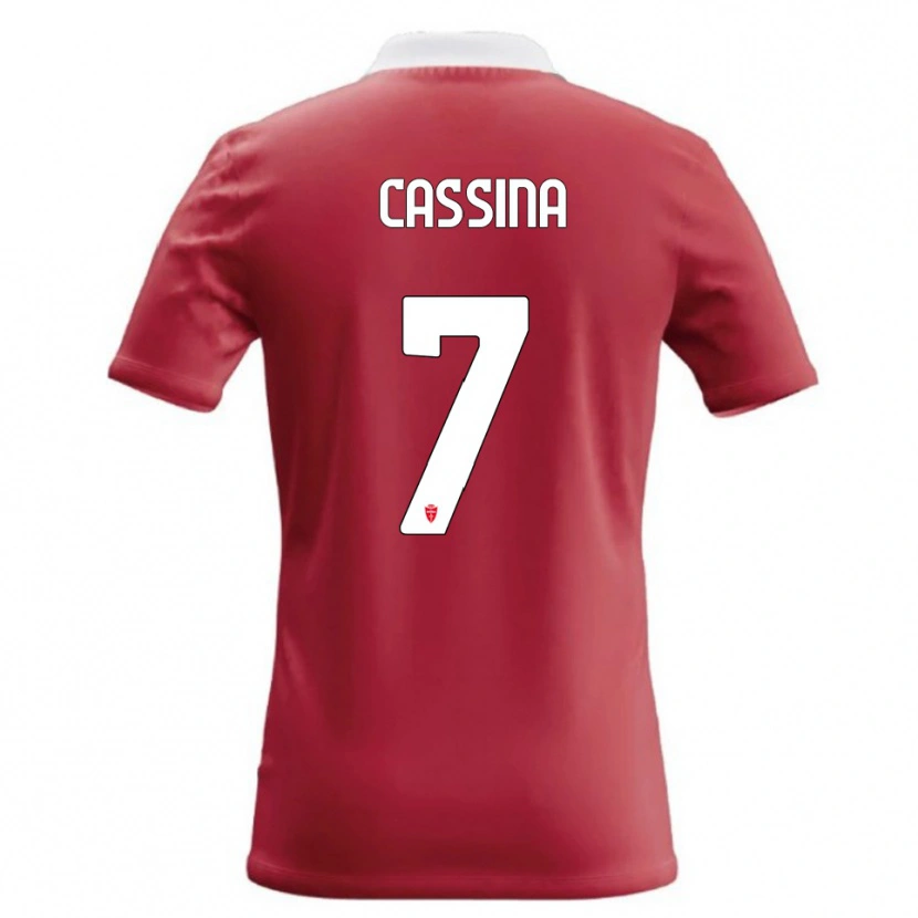 Danxen Dzieci Tommaso Cassina #7 Czerwony Biały Domowa Koszulka 2026/27 Koszulki Klubowe