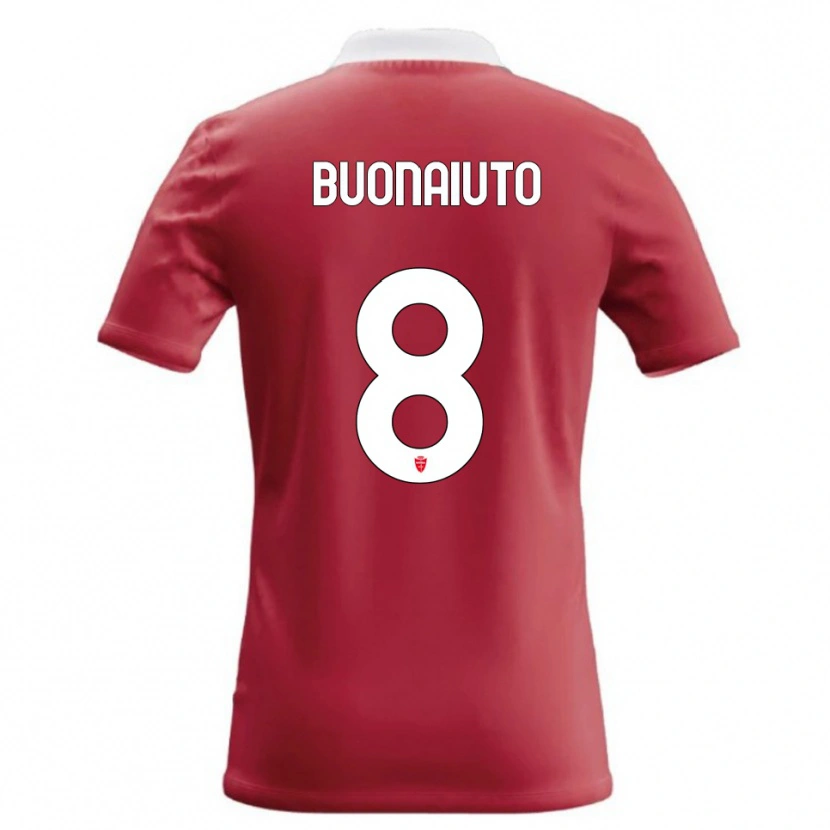 Danxen Dzieci Marco Buonaiuto #8 Czerwony Biały Domowa Koszulka 2026/27 Koszulki Klubowe