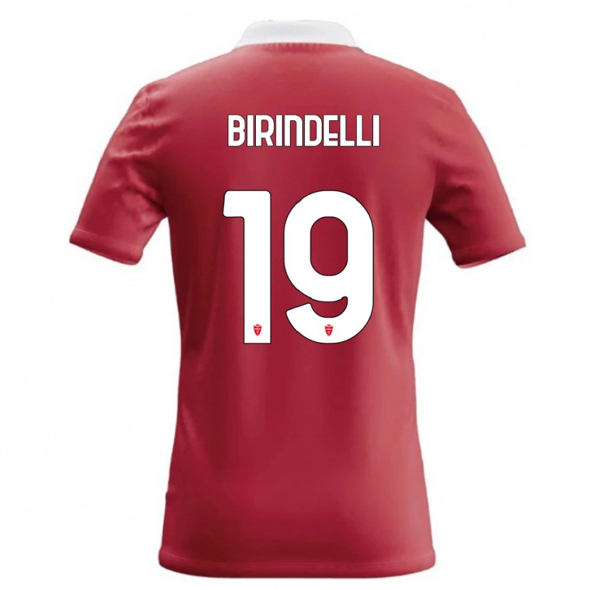 Danxen Dzieci Samuele Birindelli #19 Czerwony Biały Domowa Koszulka 2026/27 Koszulki Klubowe