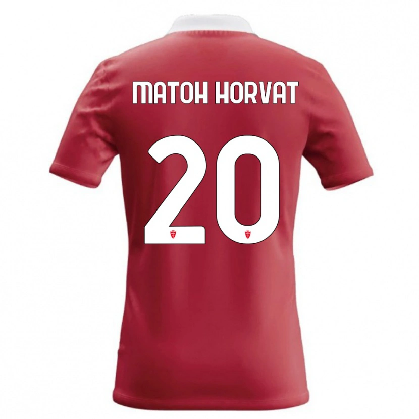 Danxen Dzieci Liam Matoh Horvat #20 Czerwony Biały Domowa Koszulka 2026/27 Koszulki Klubowe
