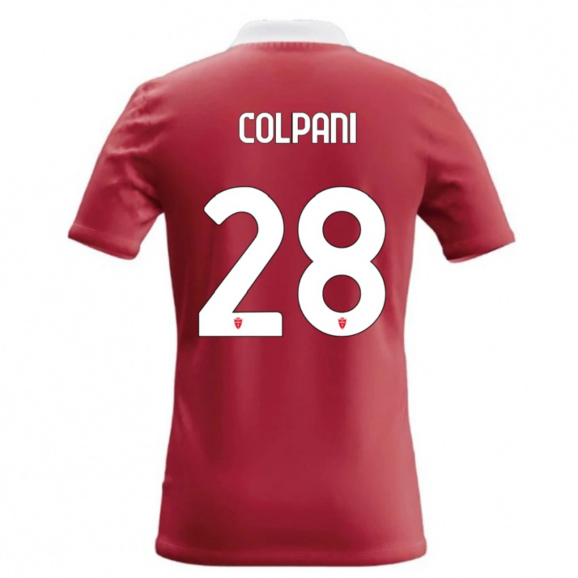 Danxen Dzieci Andrea Colpani #28 Czerwony Biały Domowa Koszulka 2026/27 Koszulki Klubowe