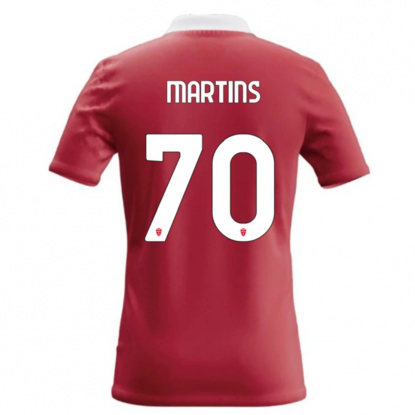 Danxen Dzieci Kevin Martins #70 Czerwony Biały Domowa Koszulka 2026/27 Koszulki Klubowe