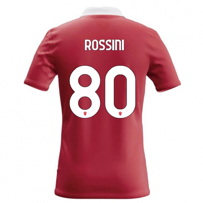 Danxen Dzieci Luca Rossini #80 Czerwony Biały Domowa Koszulka 2026/27 Koszulki Klubowe
