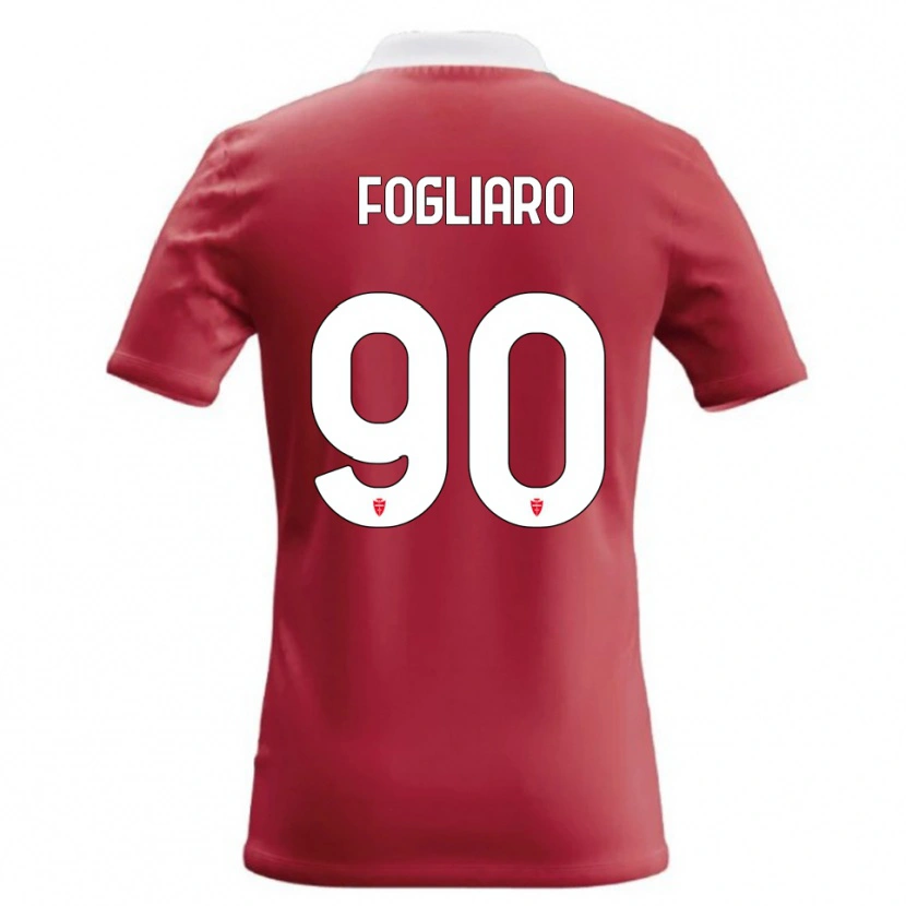 Danxen Dzieci Christian Fogliaro #90 Czerwony Biały Domowa Koszulka 2026/27 Koszulki Klubowe