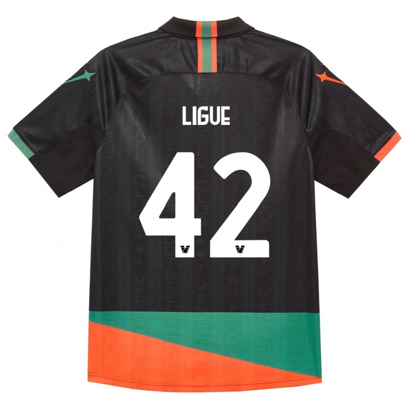 Danxen Dzieci Junior Ligue #42 Czarny Pomarańczowy Zielony Domowa Koszulka 2026/27 Koszulki Klubowe