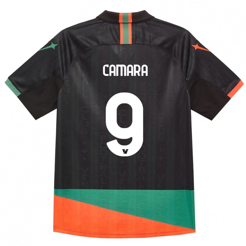 Danxen Dzieci Bakary Camara #9 Czarny Pomarańczowy Zielony Domowa Koszulka 2026/27 Koszulki Klubowe