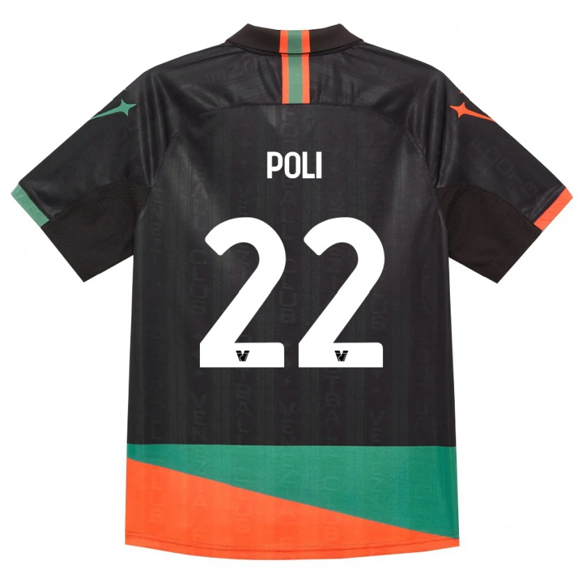 Danxen Dzieci Elena Poli #22 Czarny Pomarańczowy Zielony Domowa Koszulka 2026/27 Koszulki Klubowe
