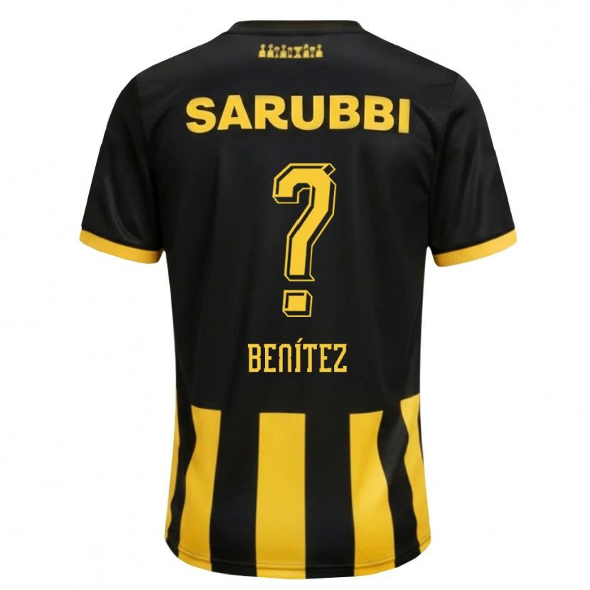 Danxen Dzieci Santiago Benítez #0 Czarny Żółty Domowa Koszulka 2026/27 Koszulki Klubowe