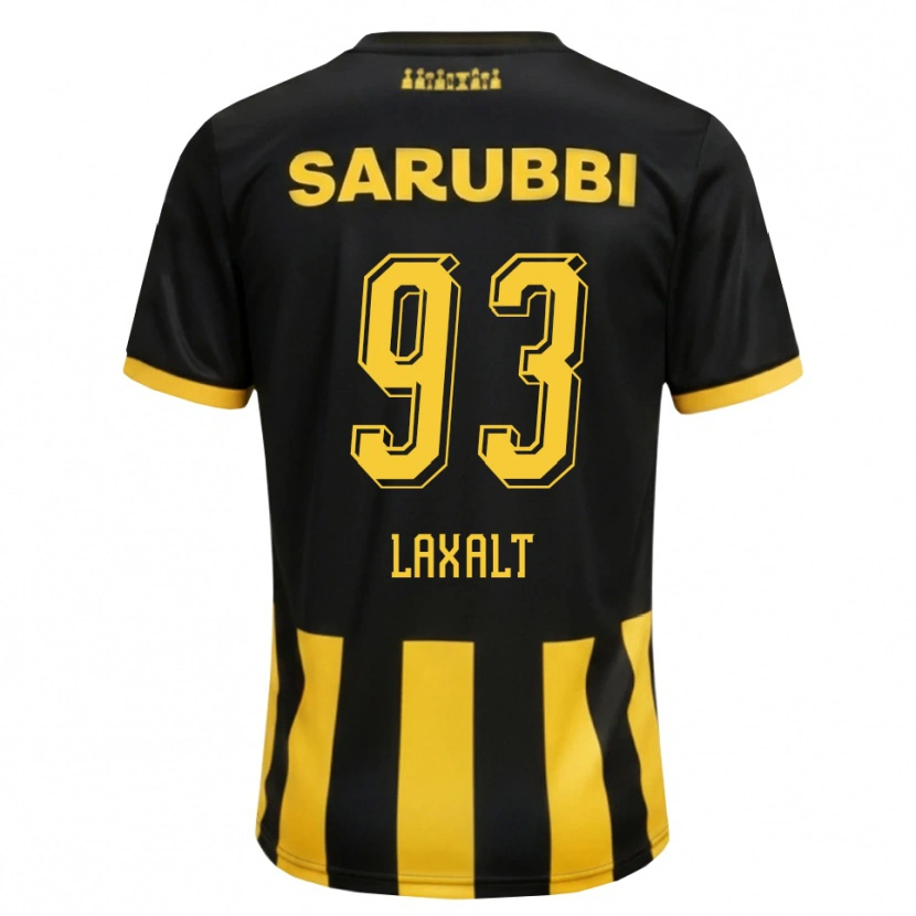 Danxen Dzieci Diego Laxalt #93 Czarny Żółty Domowa Koszulka 2026/27 Koszulki Klubowe