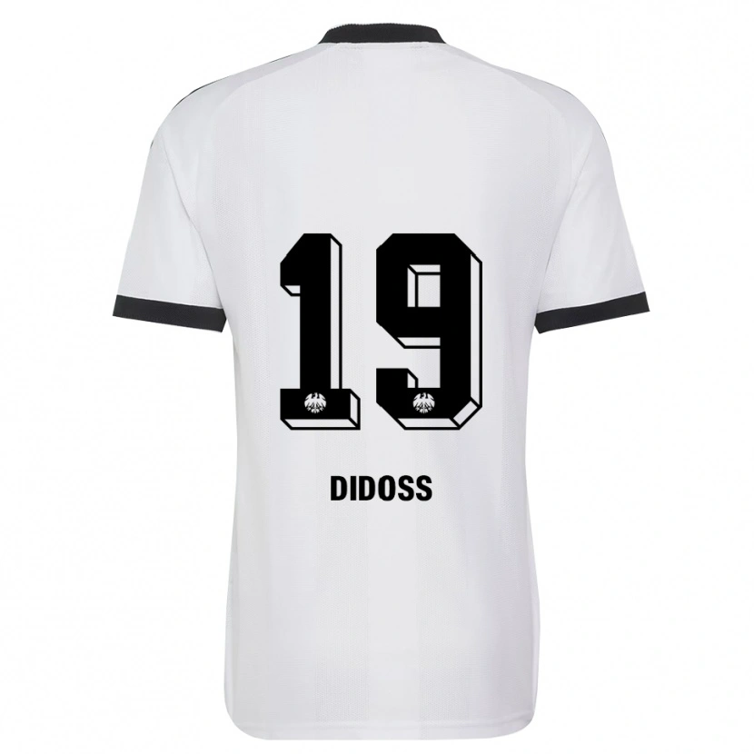 Danxen Dzieci George Didoss #19 Czarny Biały Wyjazdowa Koszulka 2026/27 Koszulki Klubowe