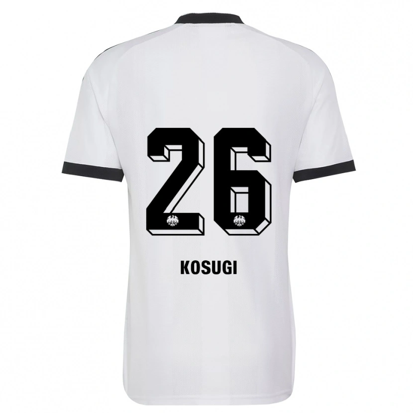 Danxen Dzieci Keita Kosugi #26 Czarny Biały Wyjazdowa Koszulka 2026/27 Koszulki Klubowe