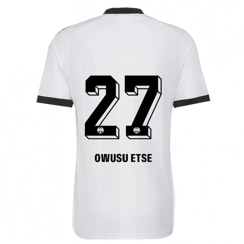 Danxen Dzieci Collin Owusu Etse #27 Czarny Biały Wyjazdowa Koszulka 2026/27 Koszulki Klubowe