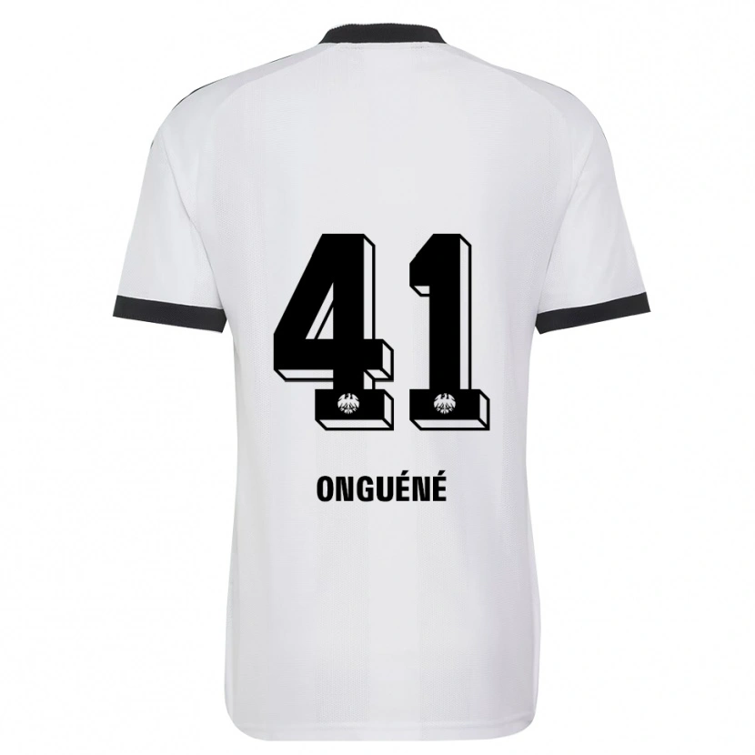 Danxen Dzieci Jérôme Onguéné #41 Czarny Biały Wyjazdowa Koszulka 2026/27 Koszulki Klubowe