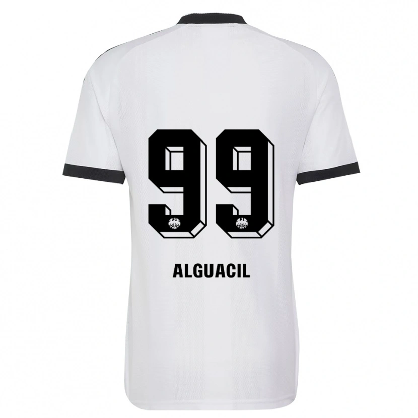 Danxen Dzieci Ainhoa Alguacil #99 Czarny Biały Wyjazdowa Koszulka 2026/27 Koszulki Klubowe