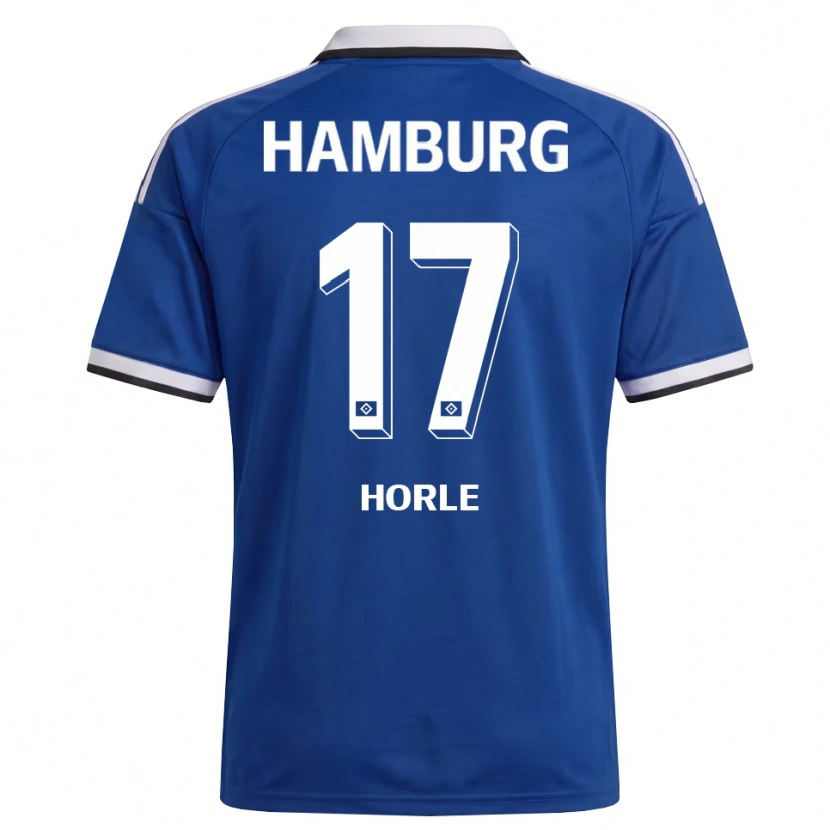 Danxen Dzieci Tim Niclas Hörle #17 Biały Niebieski Wyjazdowa Koszulka 2026/27 Koszulki Klubowe