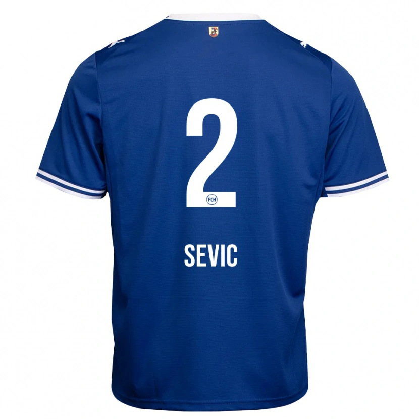 Danxen Dzieci Andrej Sevic #2 Królewski Niebieski Biały Wyjazdowa Koszulka 2026/27 Koszulki Klubowe