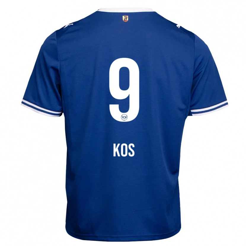 Danxen Dzieci Maximilian Kos #9 Królewski Niebieski Biały Wyjazdowa Koszulka 2026/27 Koszulki Klubowe