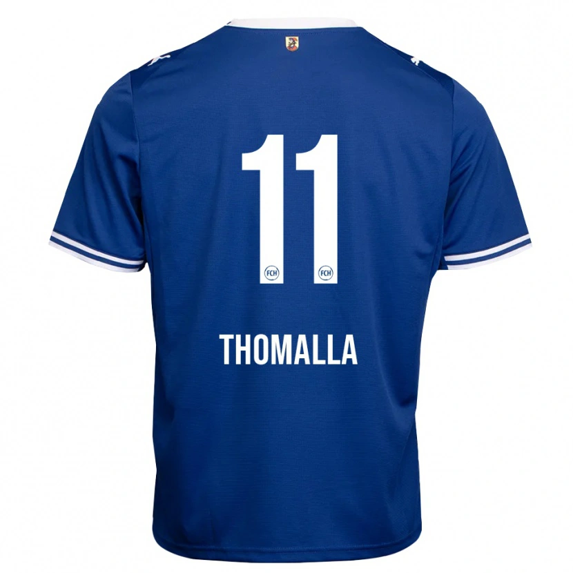 Danxen Dzieci Denis Thomalla #11 Królewski Niebieski Biały Wyjazdowa Koszulka 2026/27 Koszulki Klubowe
