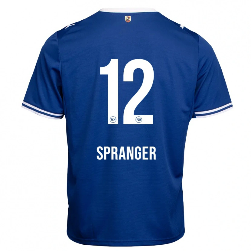 Danxen Dzieci Luke Spranger #12 Królewski Niebieski Biały Wyjazdowa Koszulka 2026/27 Koszulki Klubowe