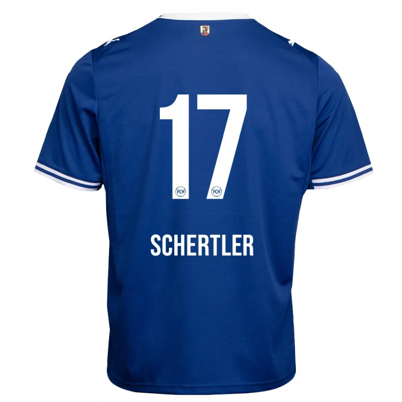 Danxen Dzieci Felix Schertler #17 Królewski Niebieski Biały Wyjazdowa Koszulka 2026/27 Koszulki Klubowe