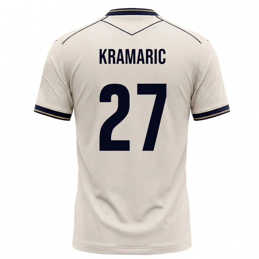 Danxen Dzieci Andrej Kramaric #27 Białawy Niebieski Atramentowy Wyjazdowa Koszulka 2026/27 Koszulki Klubowe