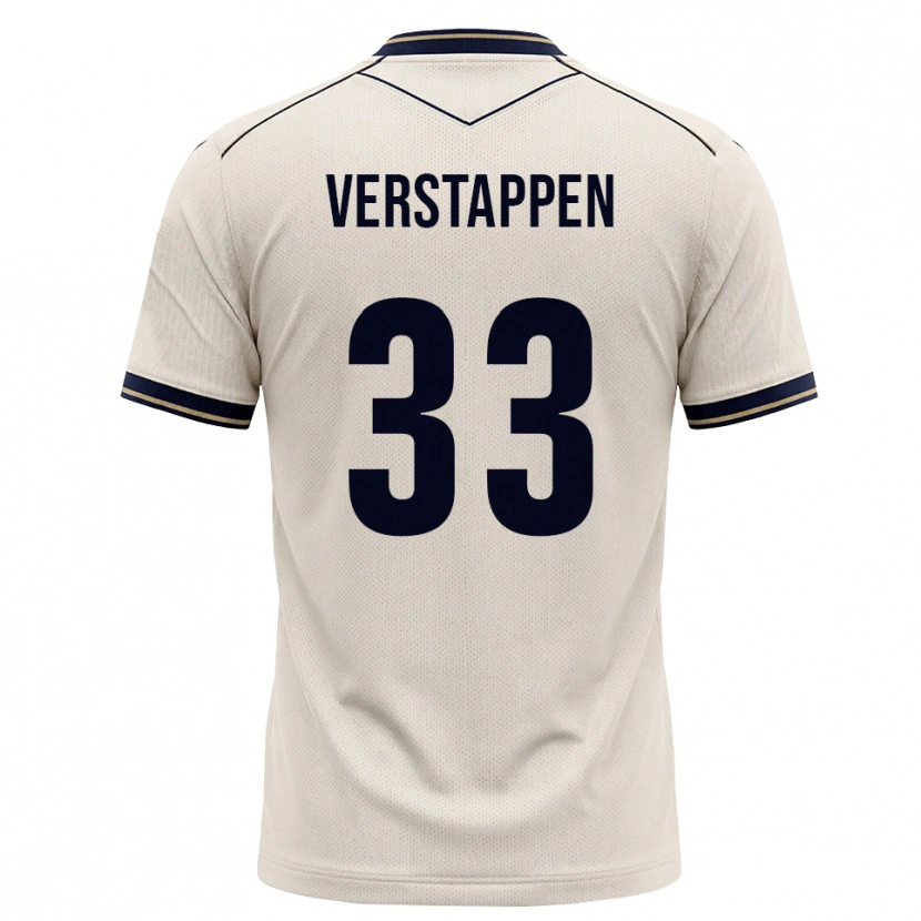 Danxen Dzieci Eric Verstappen #33 Białawy Niebieski Atramentowy Wyjazdowa Koszulka 2026/27 Koszulki Klubowe