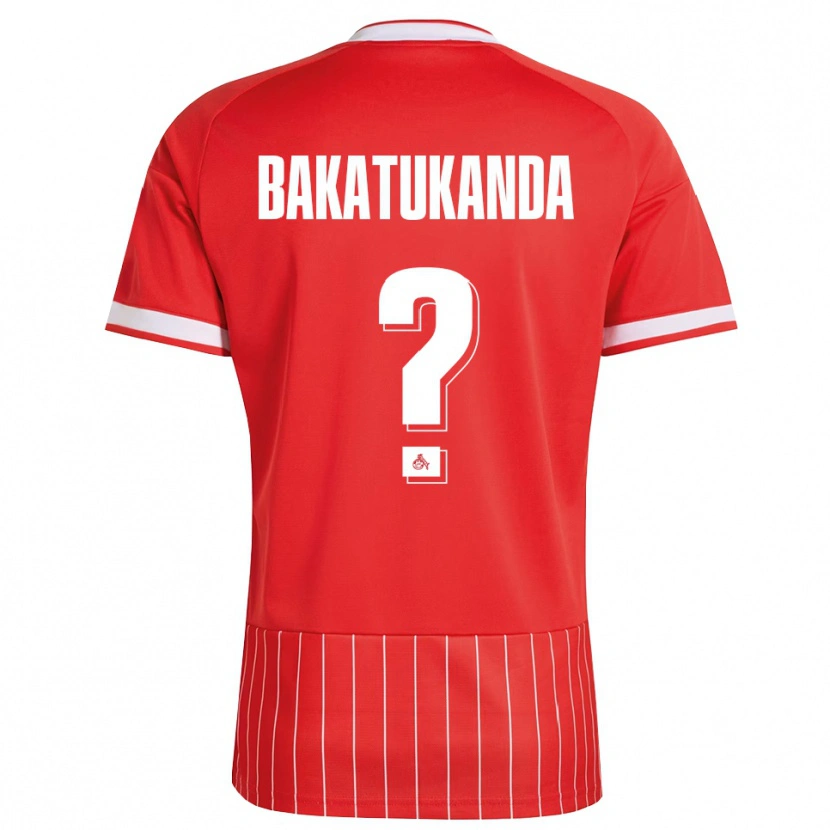 Danxen Dzieci Elias Bakatukanda #0 Czerwony Biały Zielony Wyjazdowa Koszulka 2026/27 Koszulki Klubowe