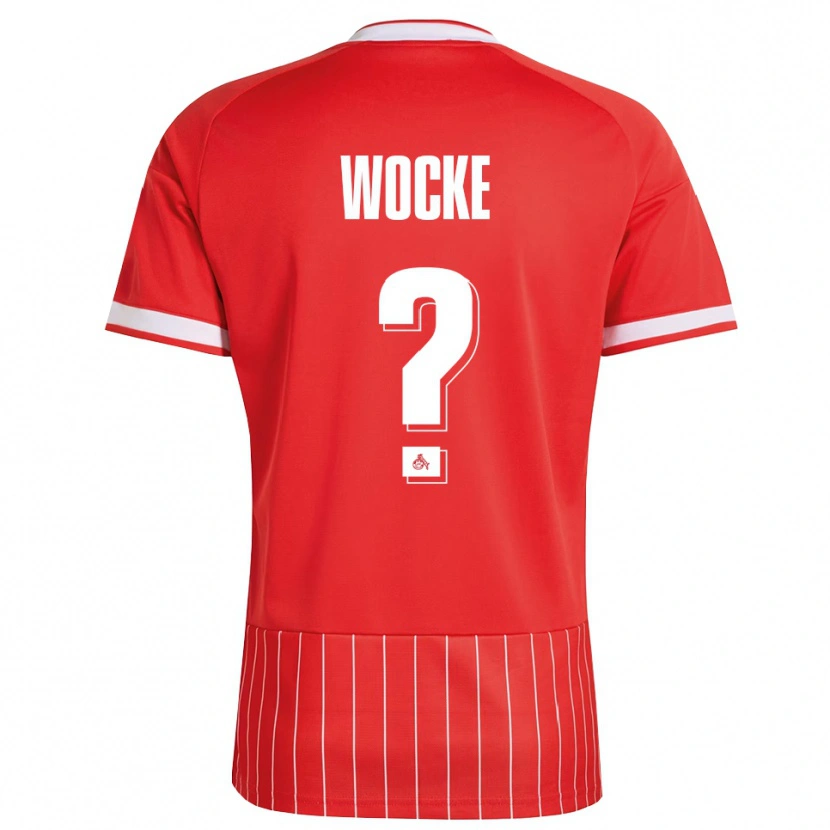 Danxen Dzieci Lukas Wocke #0 Czerwony Biały Zielony Wyjazdowa Koszulka 2026/27 Koszulki Klubowe