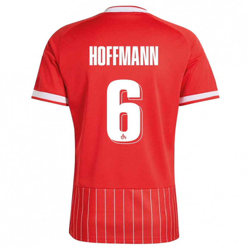 Danxen Dzieci Niklas Hoffmann #6 Czerwony Biały Zielony Wyjazdowa Koszulka 2026/27 Koszulki Klubowe