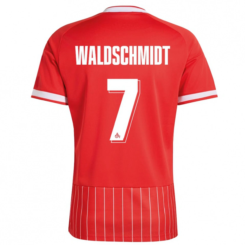 Danxen Dzieci Luca Waldschmidt #7 Czerwony Biały Zielony Wyjazdowa Koszulka 2026/27 Koszulki Klubowe